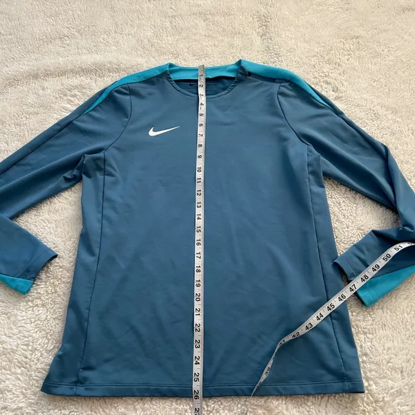 Nike Womens Sz M Dri-Fit Long Sleeve Blue Running Athleisure Luxe Preppy Sports - Image 5