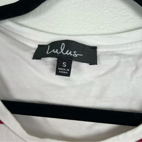 Lulus Short Sleeve Striped Tee Shirt Dress Sz S‎ - Image 2