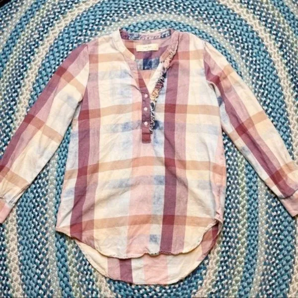 Anthropologie Plaid Shirt‎ - Image 7
