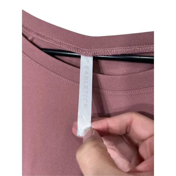 Fabletics Mauve‎ Pink Cinched Arm Long Sleeve Top Size 2X - Image 7