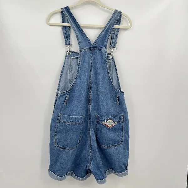 Women's Vtg Overalls London London Blue Denim 90s M Retro - Image 6