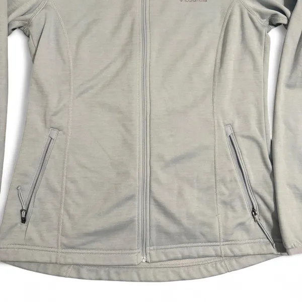 Women’s Columbia Athletic Jacket Full Zip Up Light Sky Blue Small - Image 4