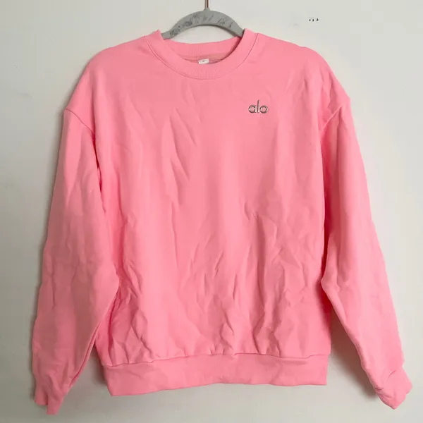 ALO Accolade Crew Neck Pullover Neon Bubblegum S - Image 5