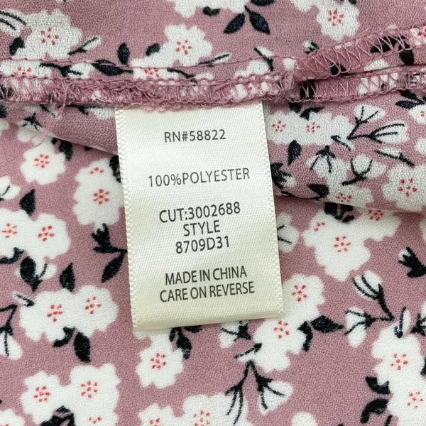 Max Studio Floral Peasant Blouse Womens Medium Flowy Boho Cottage Dainty‎ - Image 8