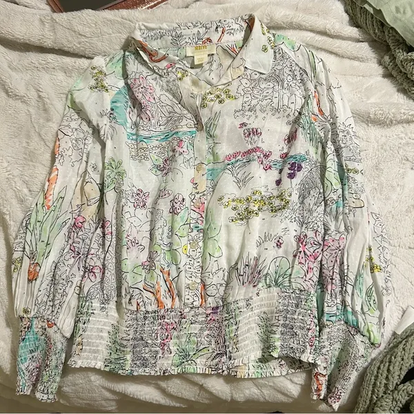 Anthropologie Maeve Rosa Blouse - Image 5