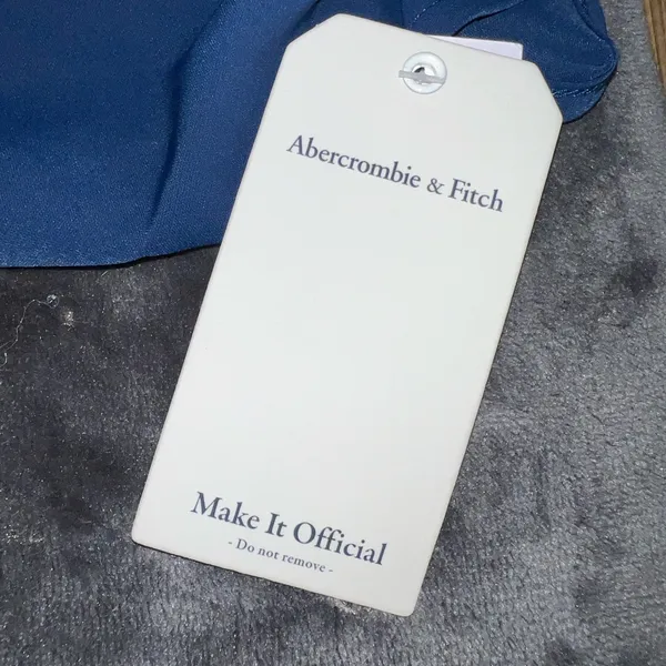 Abercrombie & Fitch Draped High-Neck Shell Midi Dress in Blue Size XS NWT - Image 14