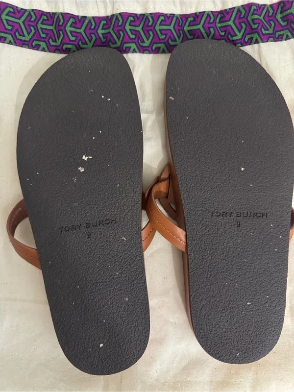 Tory Burch Miller Cloud Sandal Aged Camello Size 9 - Image 7