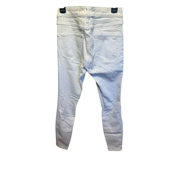 Hollister High Rise Jean Legging Womens Size 24X26 Advance Stretch White EUC - Image 2