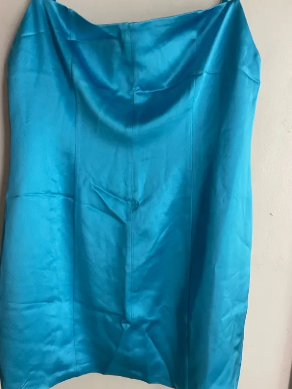 Retrofete Janessa Mini Dress Aqua Blue - Image 8