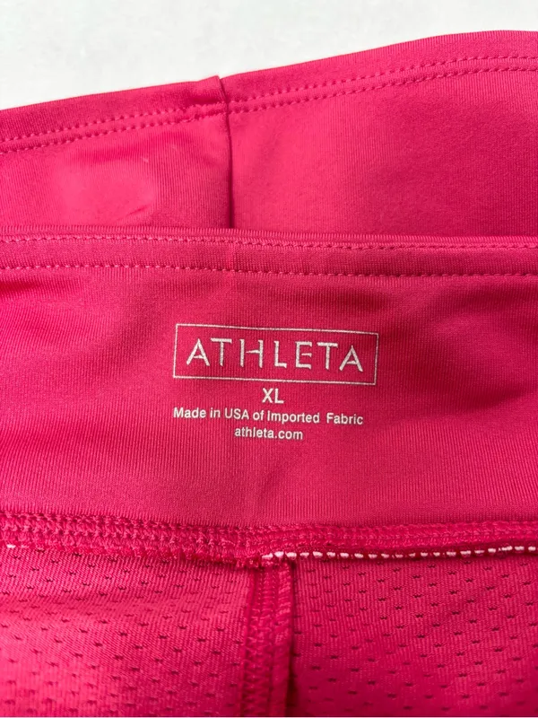 Athleta Hot Pink Performance‎ Skort with White Logo size XL - Image 7