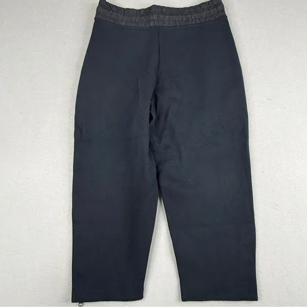 Nike Tech Fleece Cropped Pants Womens S Black Zip Hem Jogger 831711-010 - Image 8