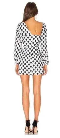 Lovers and Friends Andy Mini Dress in Black & White XS - Image 2