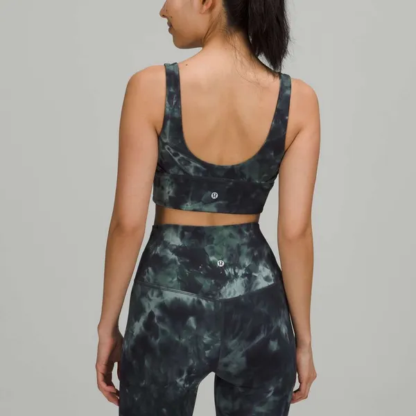 Lululemon Align Reversible Bra 10 Diamond Dye Silver Blue Tidewater Teal Grey - Image 5
