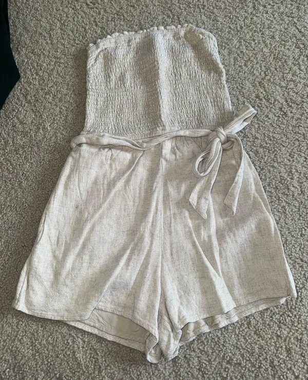 Abercrombie Tie-Front Strapless Romper - Image 3