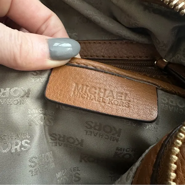 Michael Kors Brown Leather Satchel - Image 5