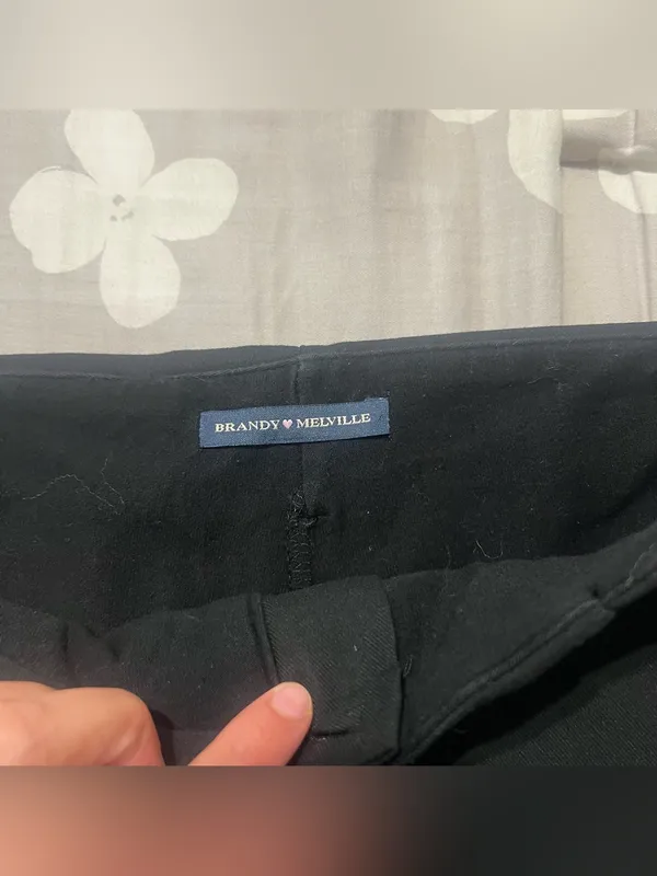 Brandy Melville Black Mini Skort - Image 3