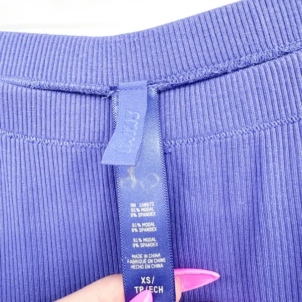 Skims Womens‎ Soft Lounge Ribbed Long Skirt Tanzanite Purple Maxi Size XS - Image 6