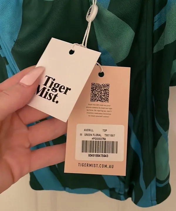 Tiger Mist SET! Brand new. Green blue print. Medium - Image 3