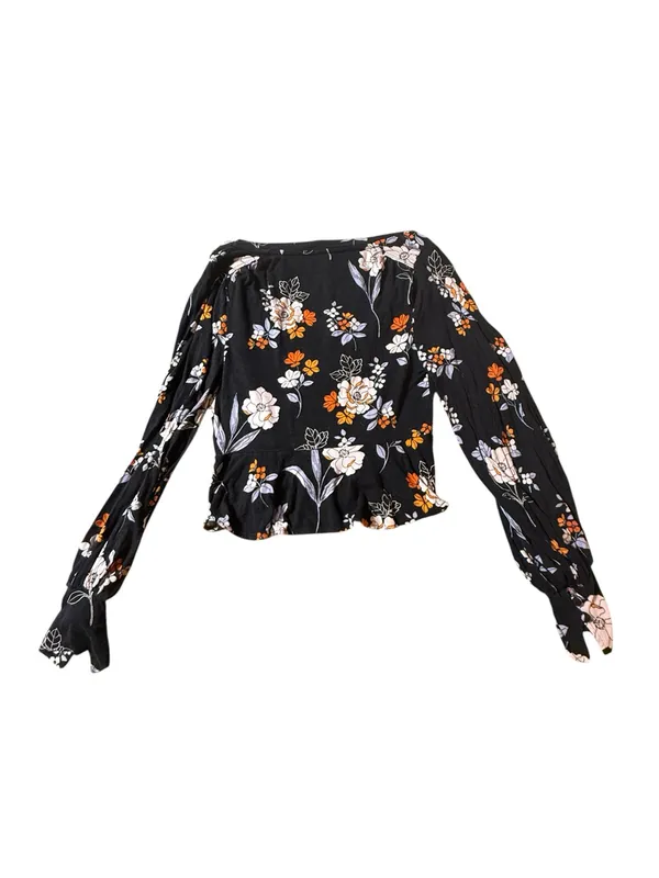 free people top Large Floral  V Neck - Image 3