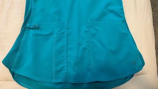 Med Couture Turquoise Scrub Top - Image 3