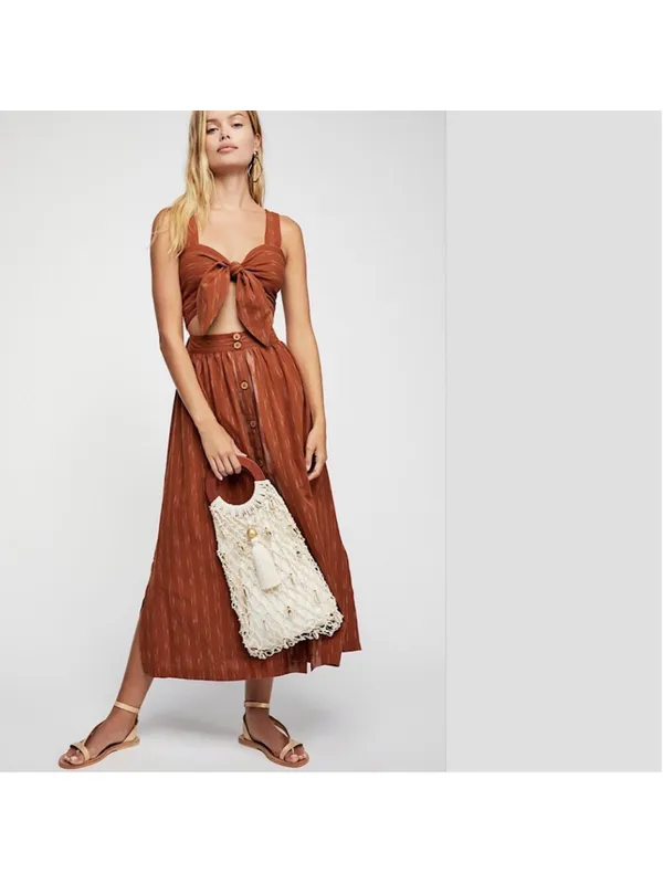 Free People Caldasi Midi Dress Size L - Image 3