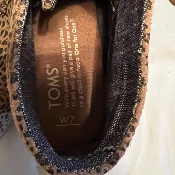 Toms Leopard Print Wedge Ankle Boots - Image 2