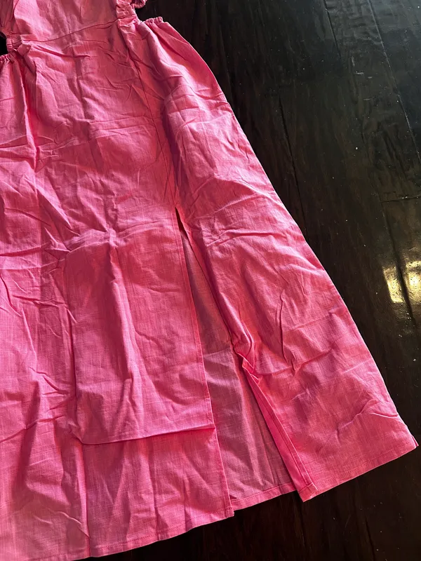 Hot Pink Midi Dress - Image 2