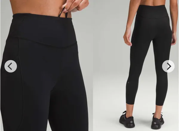Lululemon Fast and Free HR Tight 25” *Pockets 6 Black - Image 2
