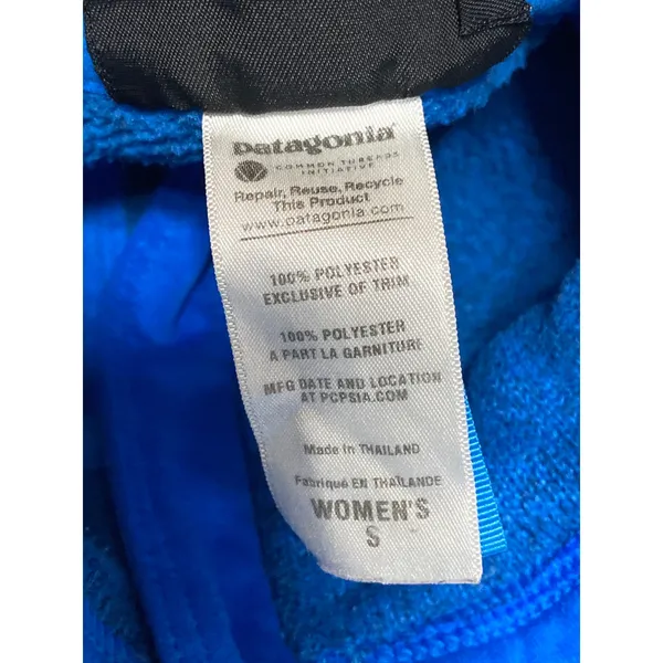 Patagonia Better Sweater Women's Blue Full Zip Long Sleeve Utility Jacket Size S - Image 5