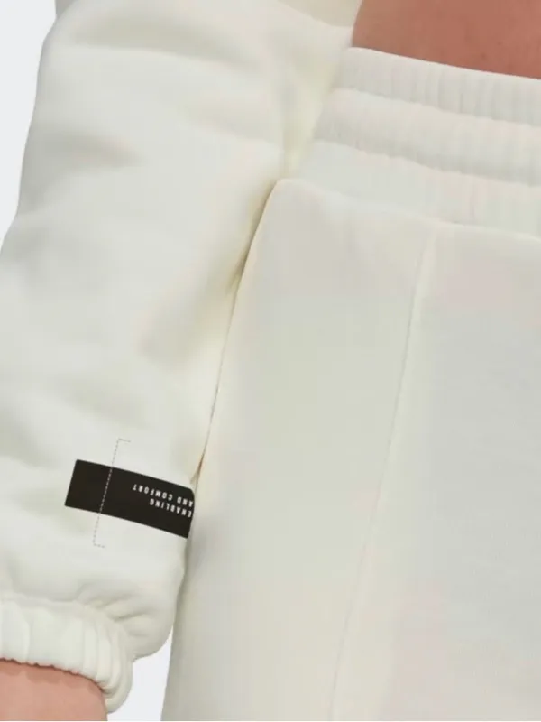 Adidas Cropped Half-Zip Sweatshirt cream size XL NWT - Image 2