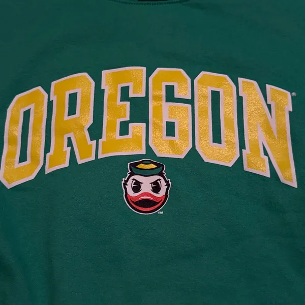 Jerzees Green Oregon Women's Crewneck Sweater - Image 2