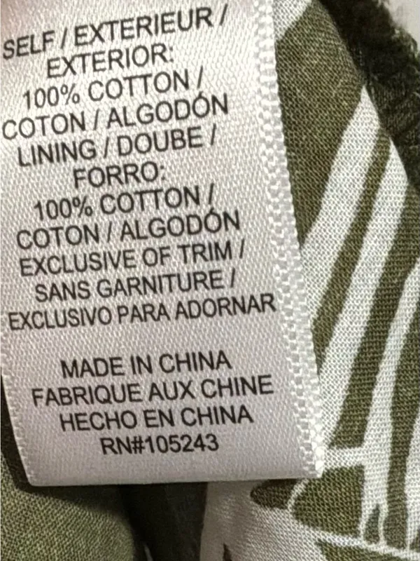 #63 NWT Studio B By Bobeau Olive Green Floral Tropical Print Midi Dress Size M - Image 6