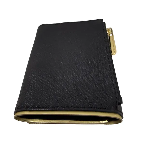 Michael Kors Black Foldable Wallet with Gold  Trim - Image 6