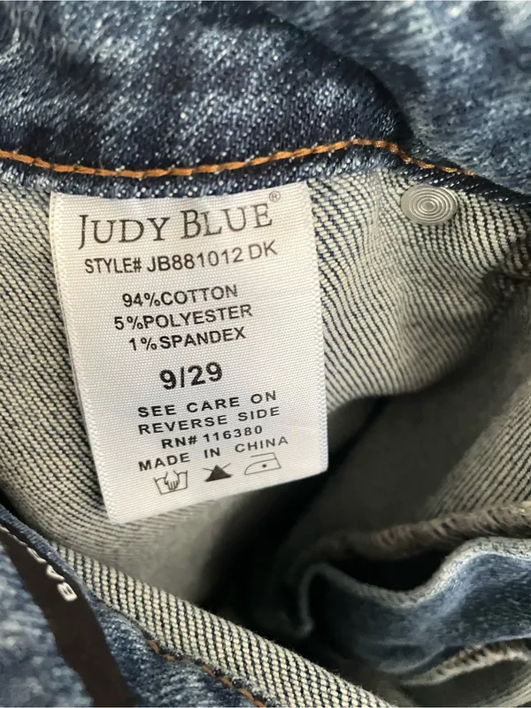 Judy Blue High Waist Soft Barrel Stitch Thru Pocket Jeans Size 9/29 - Image 8