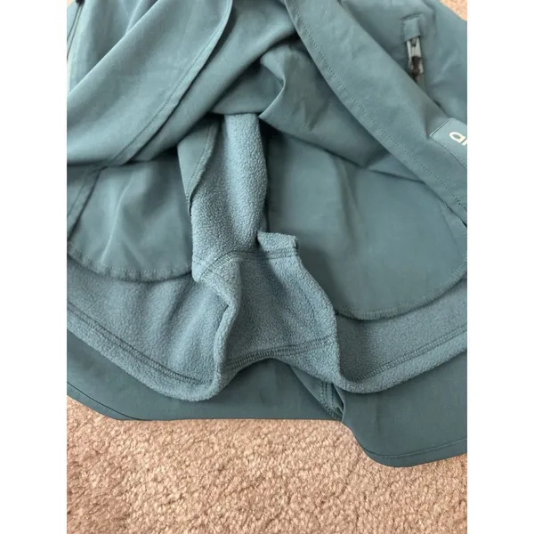 Alo High-Waist Elevation Fleece Lined Mini Skirt, Midnight Green, Size XS New - Image 8