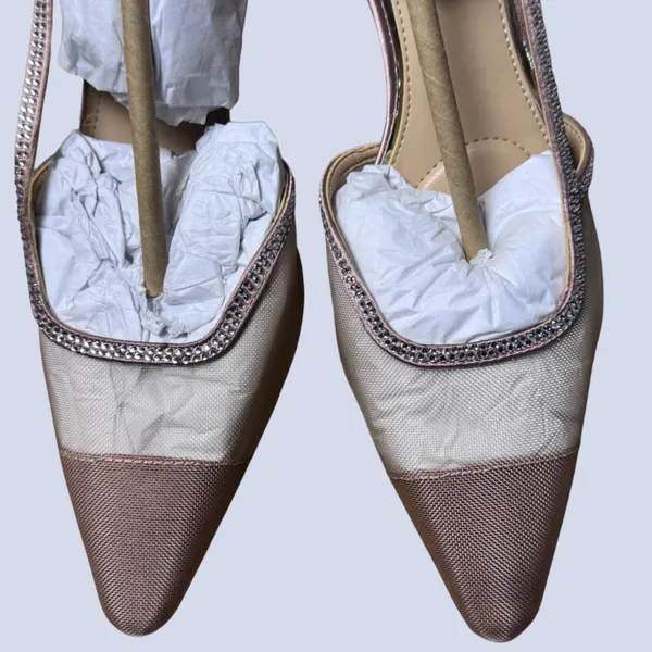 NWT Jewel Badgley Mischka Tammy Mesh Slingback Stilettos Size‎ 7 - Image 7