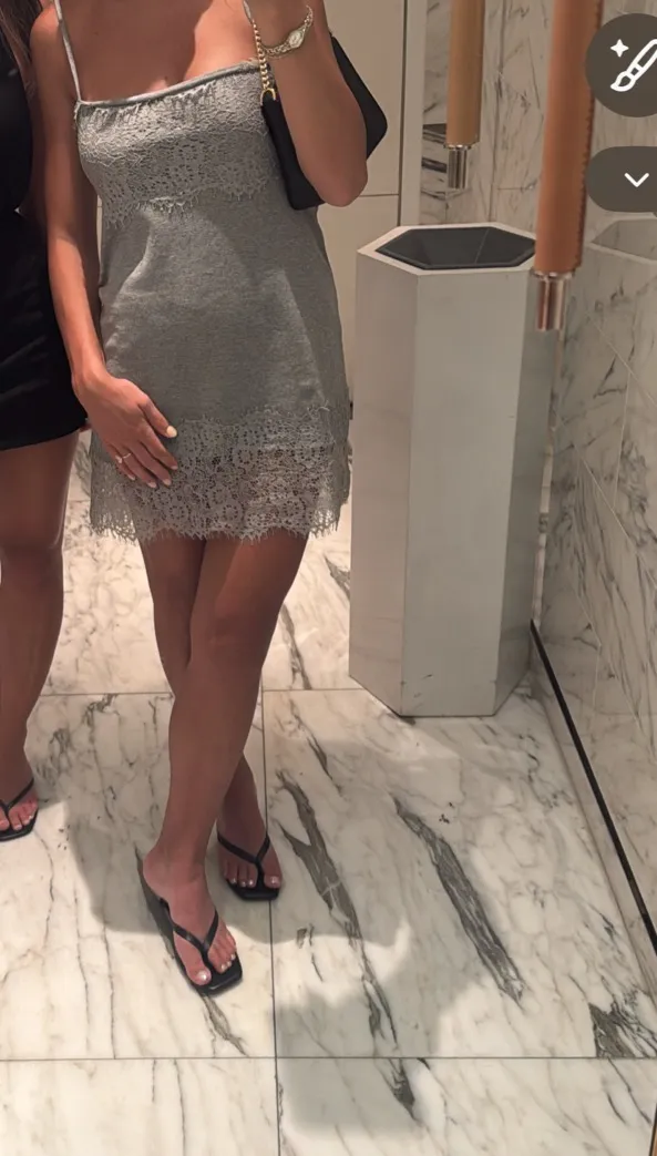 Mini dress grey Gray - Image 2