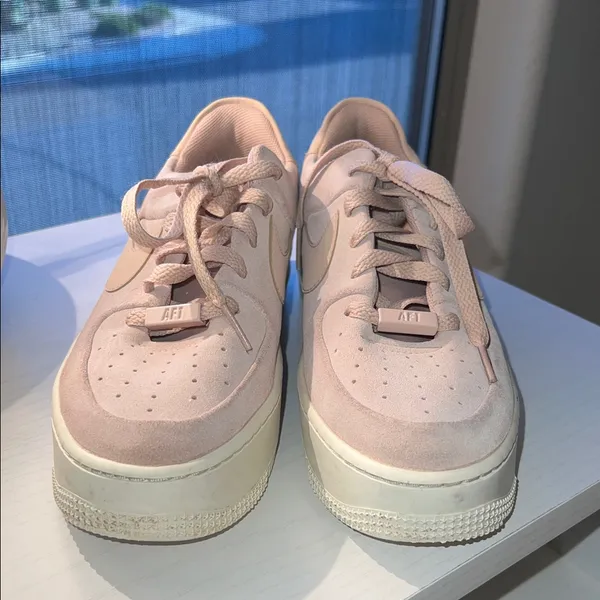 Nike Women's Blush Pink AF-1 Platform Sneakers Women’s‎ Size 8.5 - Image 2