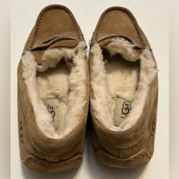 UGG VIOLETTE SPARKLE CHESTNUT SHEARLING LINED SHOE US 7 / EU 38 - Image 3