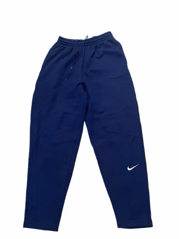 Vintage Nike Navy Blue Open Hem Sweatpants Embroidered Swoosh Large - Image 2