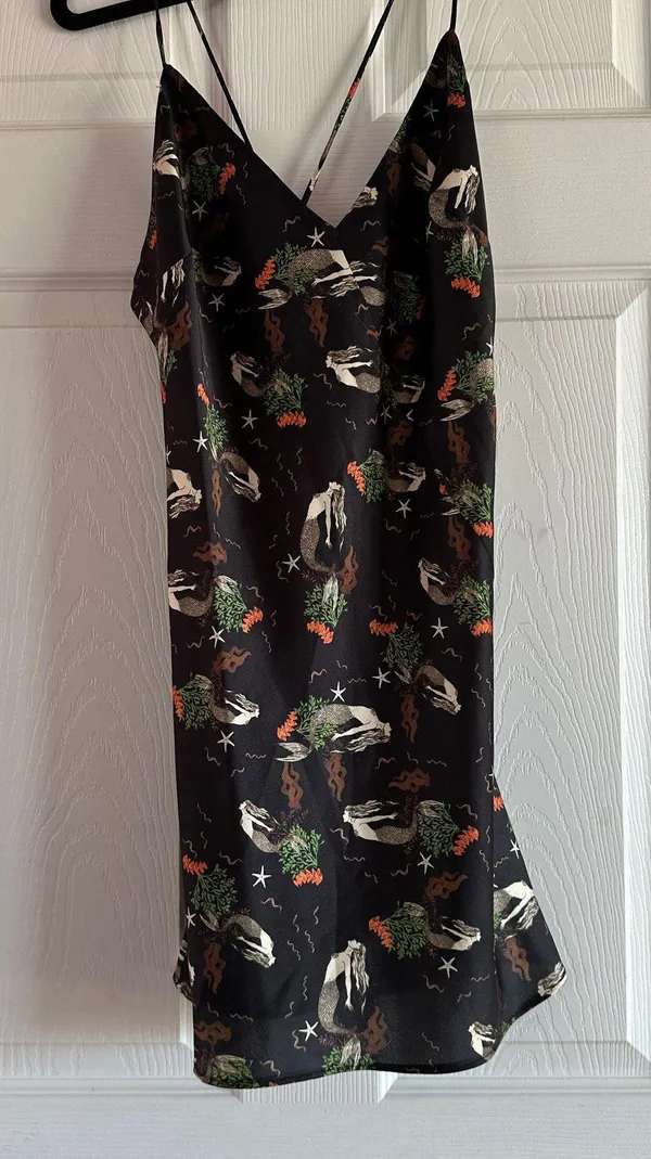 ZARA Satin Mermaid Mini Dress - Image 4
