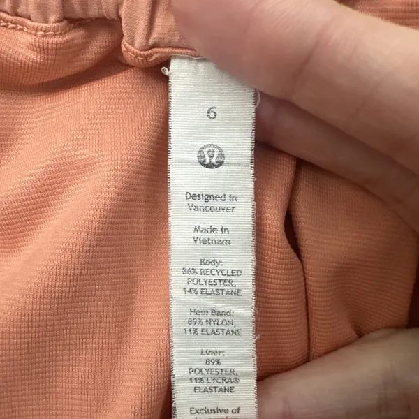 Lululemon Hotty Hot Short Low Rise 2.5" Pink Savannah Athletic Women's 6 - Image 6