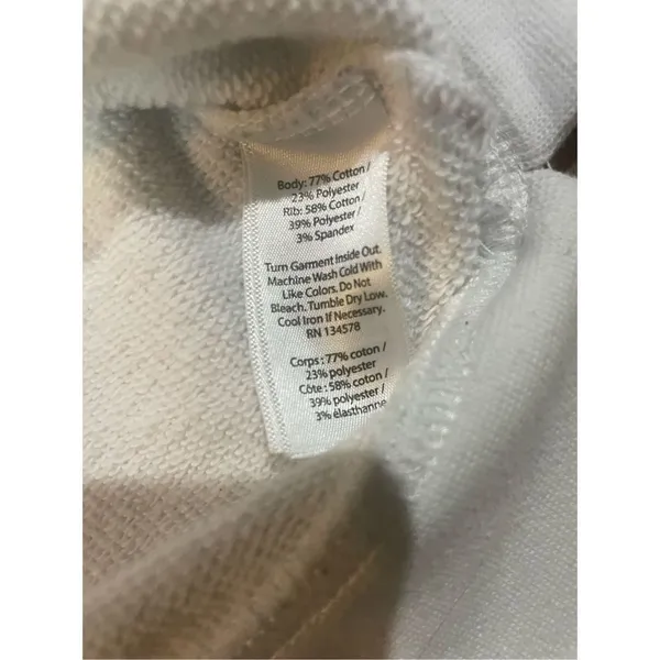 Vineyard Vines womens white sweatshirt size‎ medium - Image 6