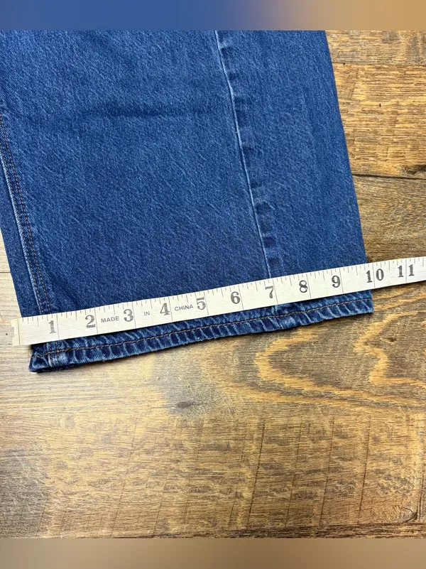 American Eagle Dreamy Drape Barrel Jeans Womens 6 Strigid Blue Denim - Image 2