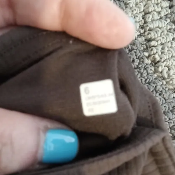 Lululemon High Rise Java Brown Nulu Leggings Running Gym Womens 6 - Image 5