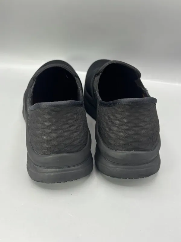 Skechers D'Lux Walker SR Ugina Shoes Women's 8.5 Black Slip On 108175-BLKS - Image 4