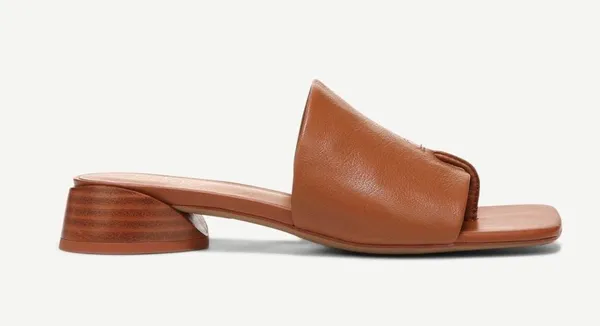 NEW Franco Sarto Loran Sandals in Brown Leather Size 8.5 Wide - Image 2