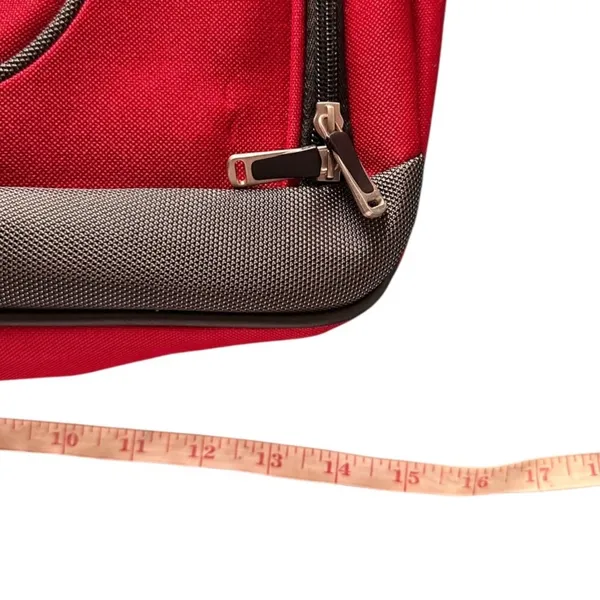 7 Piece Red Embark Travel Messenger Bag Set - Image 3