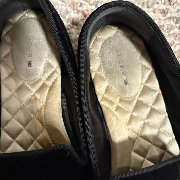 Birdies The Starling Black Velvet Loafers- Size 8 - Image 4