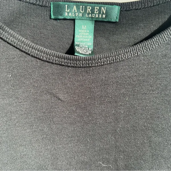 Ralph‎ Lauren Black Long Sleeve Tee size M - Image 5